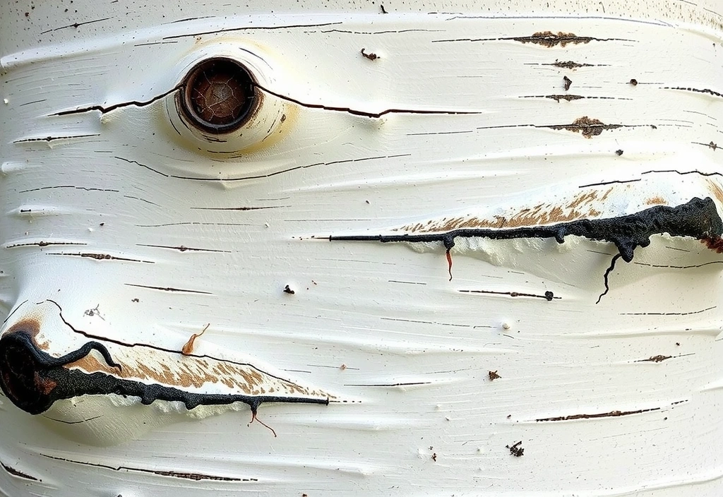 Struktur der Birkenrinde